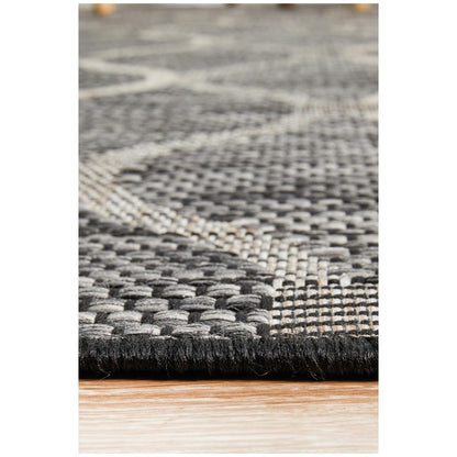 Rug Culture Terrace 5501 Indoor/Outdoor Rug 290 x 200cm Black
