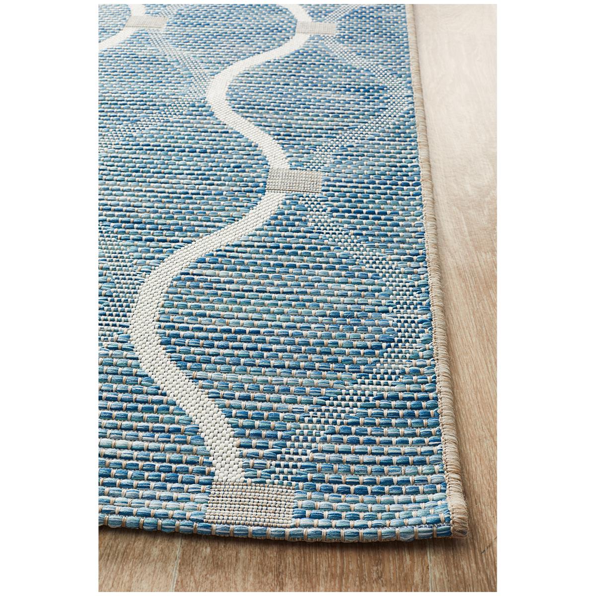 Rug Culture Terrace 5501 Indoor/Outdoor Rug 290 x 200cm Blue