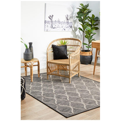 Rug Culture Terrace 5501 Indoor/Outdoor Rug 290 x 200cm Black