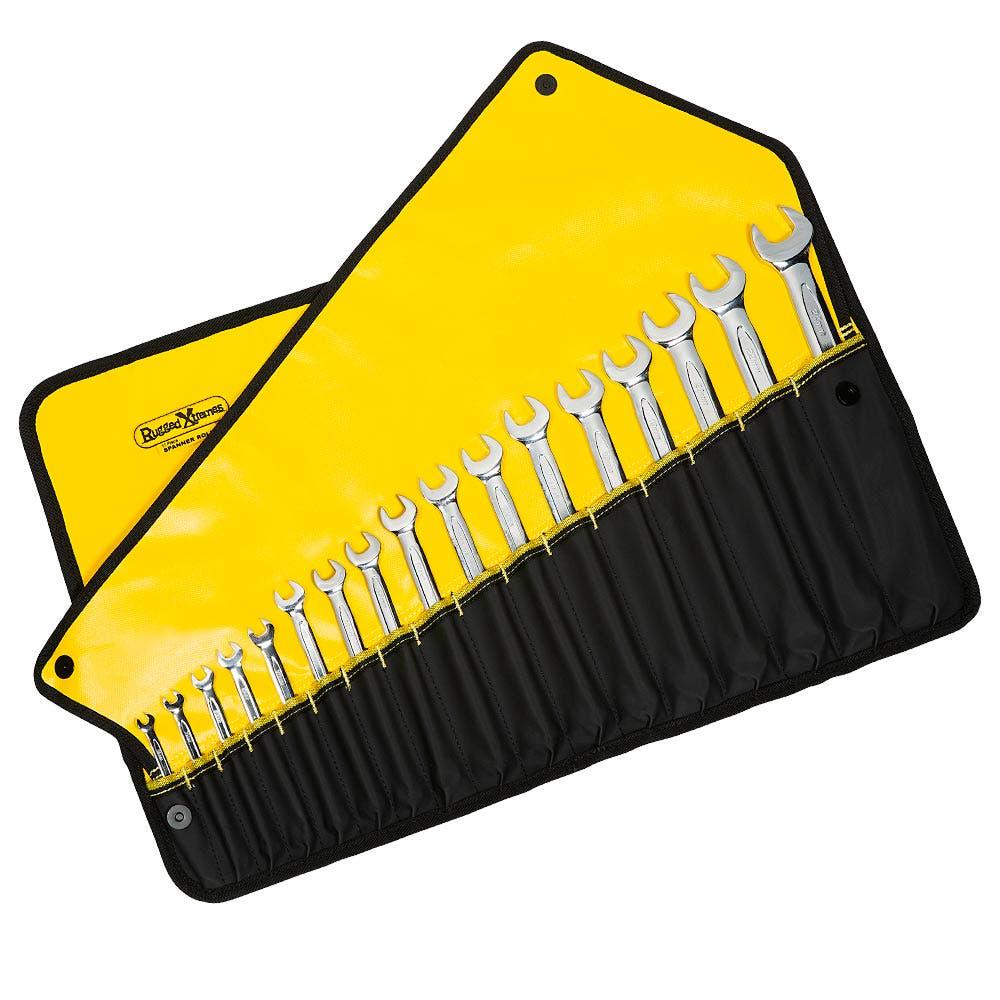 Rugged Xtremes Spanner Roll - 17 Pocket - Yellow RX03B612YE