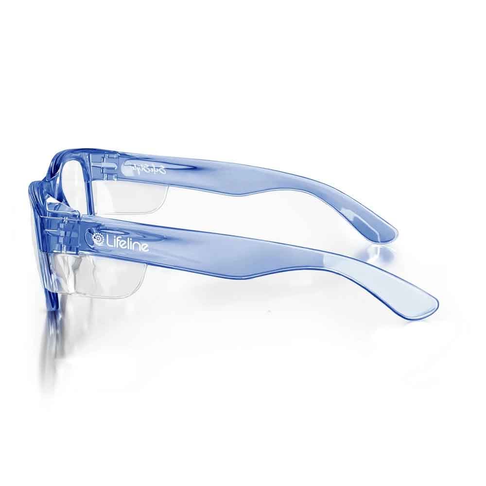 SAFESTYLE Classics Blue Frame UV400 Clear Lens CBLC100