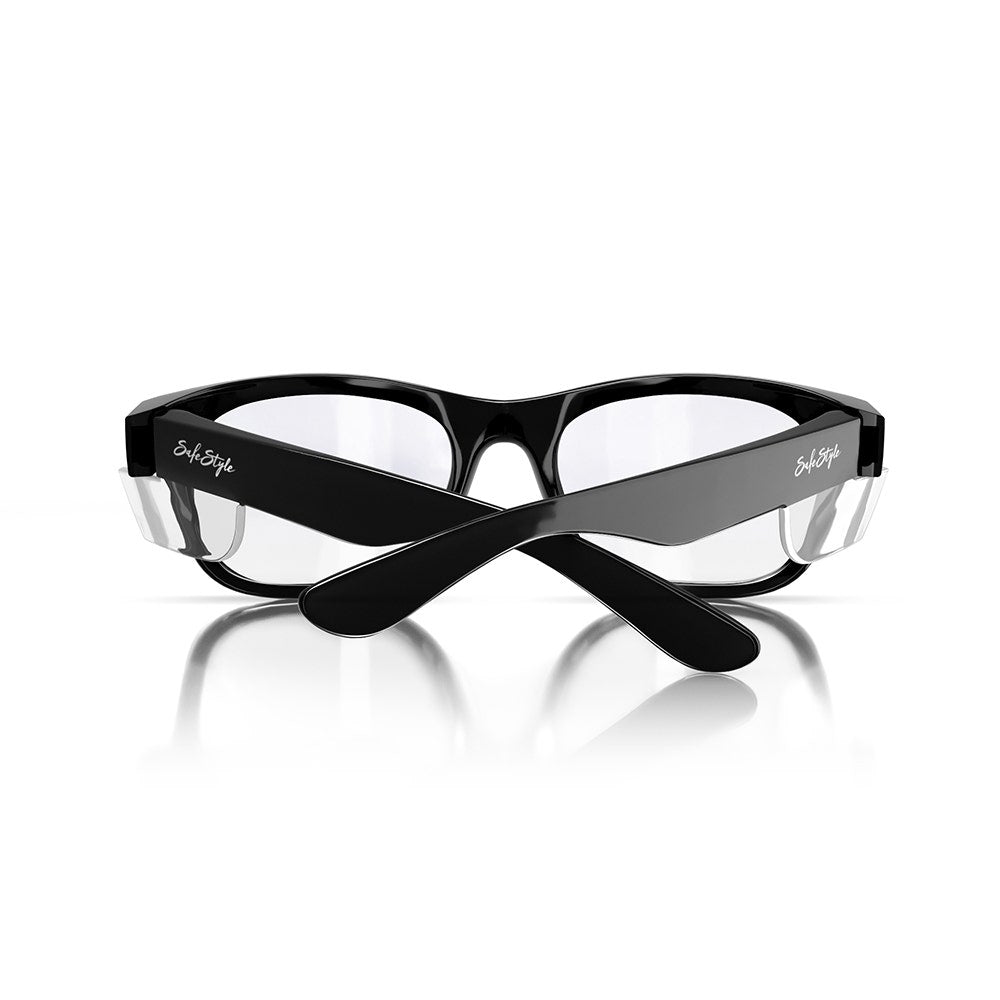 SAFESTYLE Classics Black Frame Clear UV400 Lens Safety Glasses CBC100
