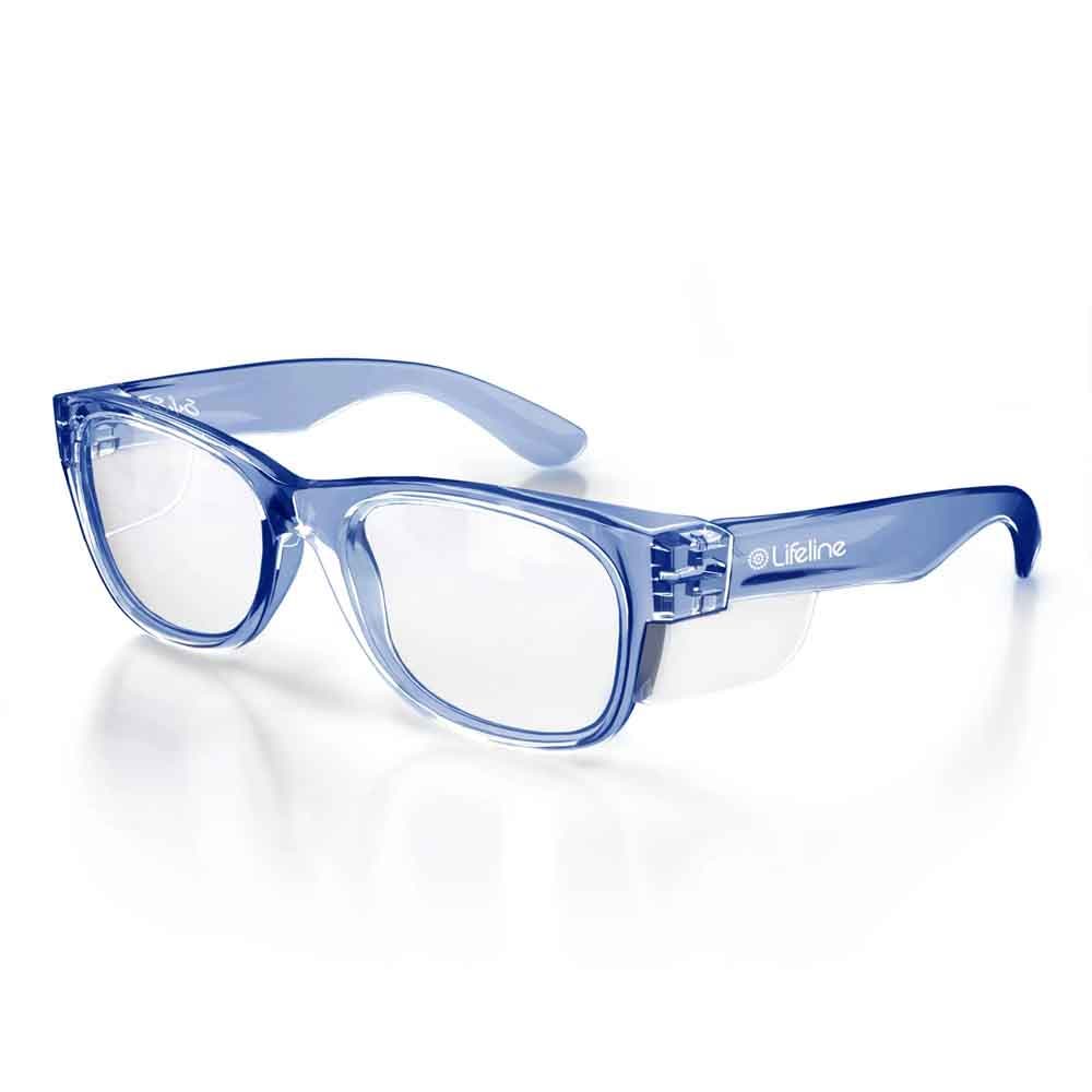 SAFESTYLE Classics Blue Frame UV400 Clear Lens CBLC100