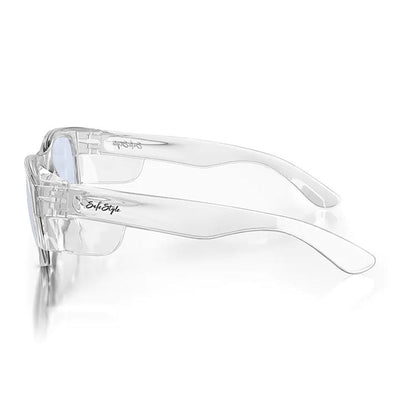 SAFESTYLE Classics Clear Frame Blue Light Blocking UV400 Lens Safety Glasses CCB100
