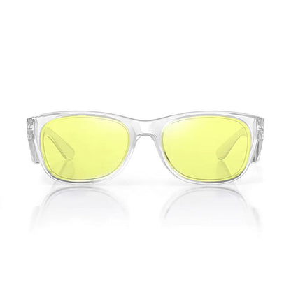 SAFESTYLE Classics Clear Frame Yellow UV400 Lens Safety Glasses CCY100