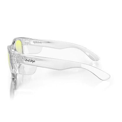 SAFESTYLE Classics Clear Frame Yellow UV400 Lens Safety Glasses CCY100