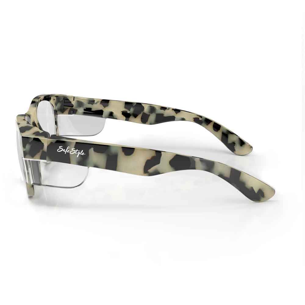 SAFESTYLE Classics Milky Tort Frame UV400 Clear Lens CMTC100