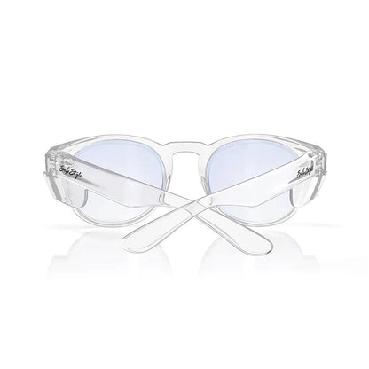SAFESTYLE Cruisers Clear Frame Blue Light Blocking UV400 Lens Safety Glasses CRCB100