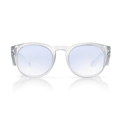 SAFESTYLE Cruisers Clear Frame Blue Light Blocking UV400 Lens Safety Glasses CRCB100