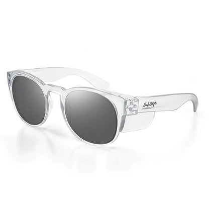SAFESTYLE Cruisers Clear Frame Tinted UV400 Lens Safety Glasses CRCT100