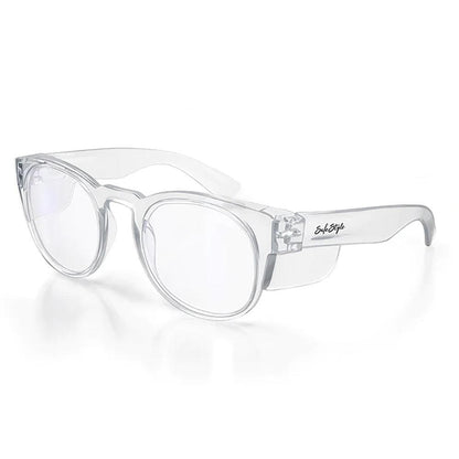 SAFESTYLE Cruisers Clear Frame Clear UV400 Lens Safety Glasses CRCC100