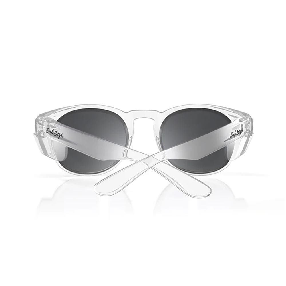SAFESTYLE Cruisers Clear Frame Polarised UV400 Lens Safety Glasses CRCP100