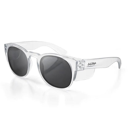 SAFESTYLE Cruisers Clear Frame Polarised UV400 Lens Safety Glasses CRCP100