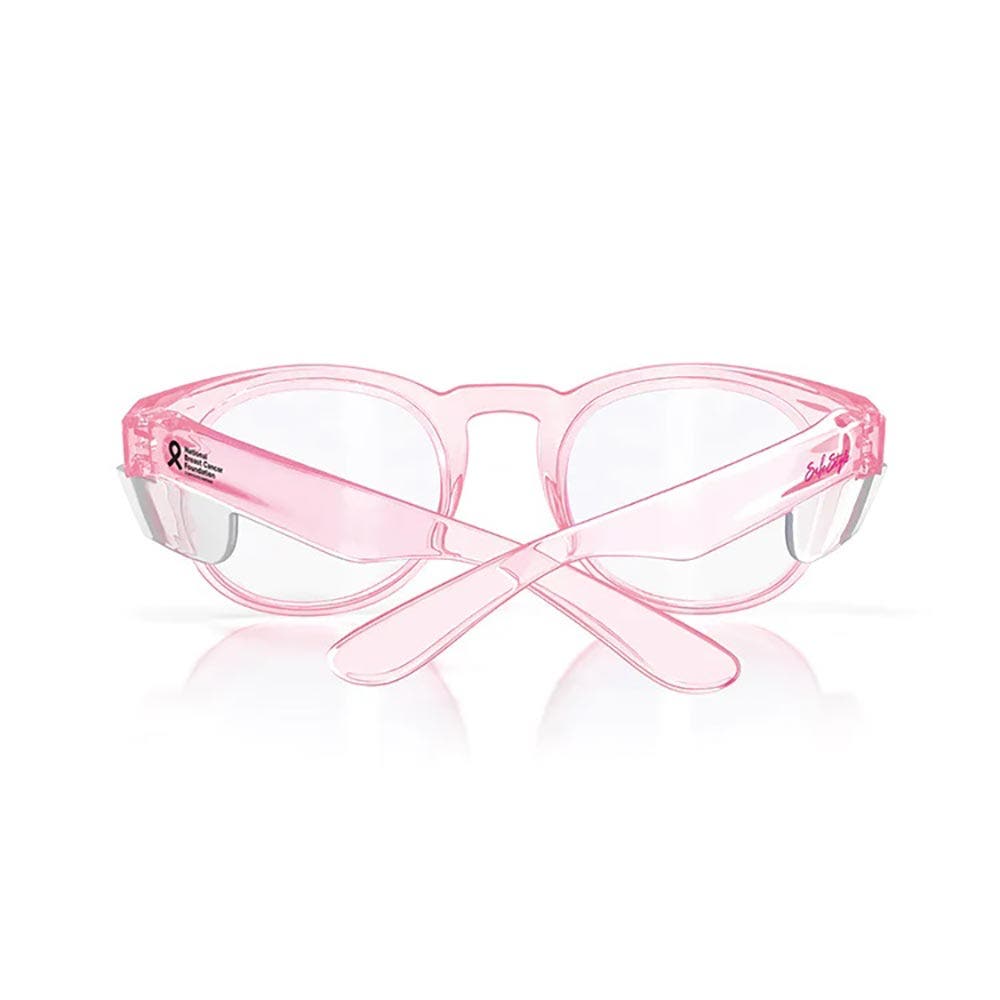 SAFESTYLE Cruisers Pink Frame Clear UV400 Lens Safety Glasses CRPC100