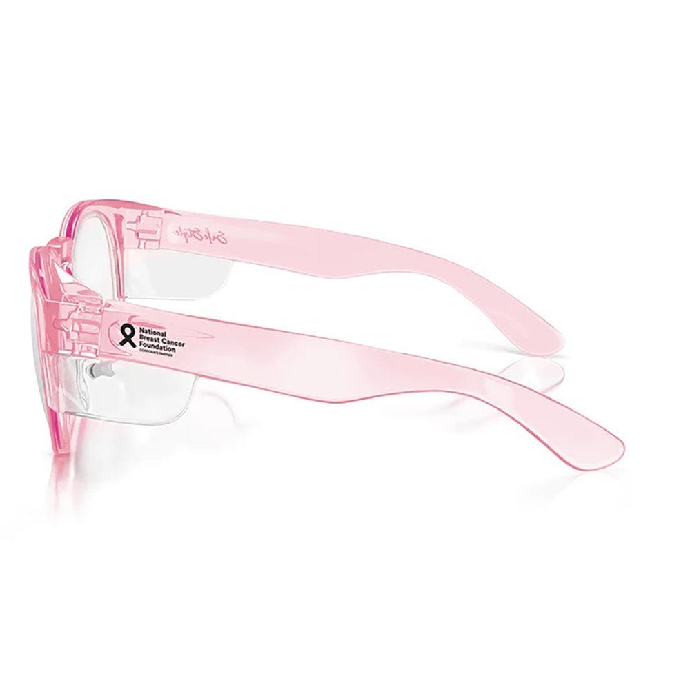 SAFESTYLE Cruisers Pink Frame Clear UV400 Lens Safety Glasses CRPC100