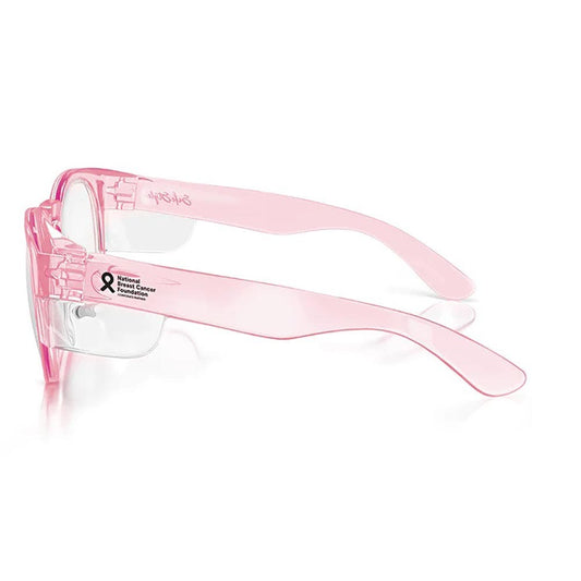 SAFESTYLE Cruisers Pink Frame Clear UV400 Lens Safety Glasses CRPC100