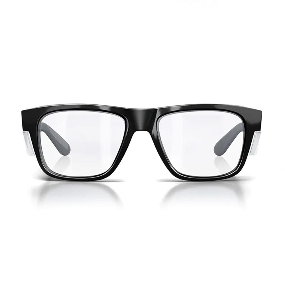 SAFESTYLE Fusions Black Frame Clear UV400 Lens Safety Glasses FBC100
