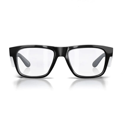 SAFESTYLE Fusions Black Frame Clear UV400 Lens Safety Glasses FBC100
