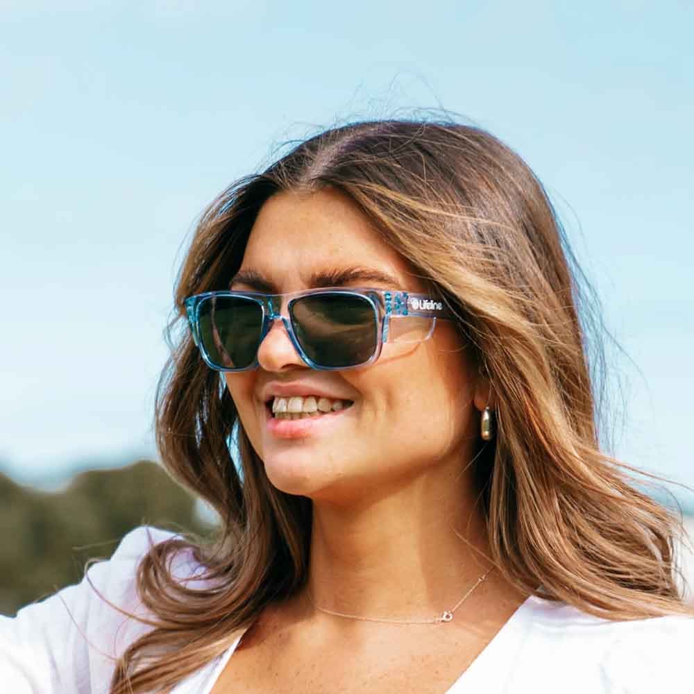SAFESTYLE Fusions Blue Frame UV400 Tinted Lens FBLT100