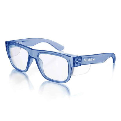 SAFESTYLE Fusions Blue Frame UV400 Clear Lens FBLC100