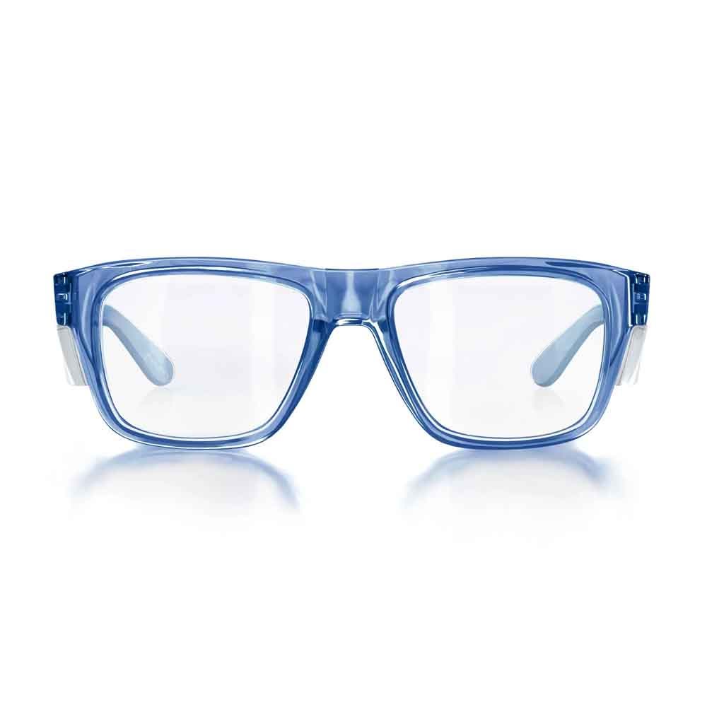 SAFESTYLE Fusions Blue Frame UV400 Clear Lens FBLC100