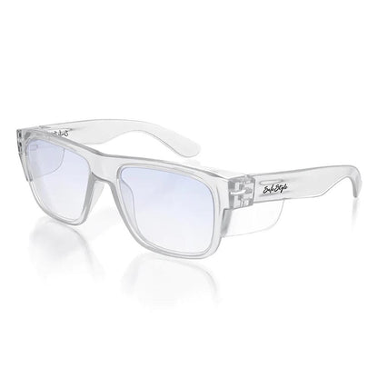 SAFESTYLE Fusions Clear Frame Blue Light Lens Safety Glasses FCB100
