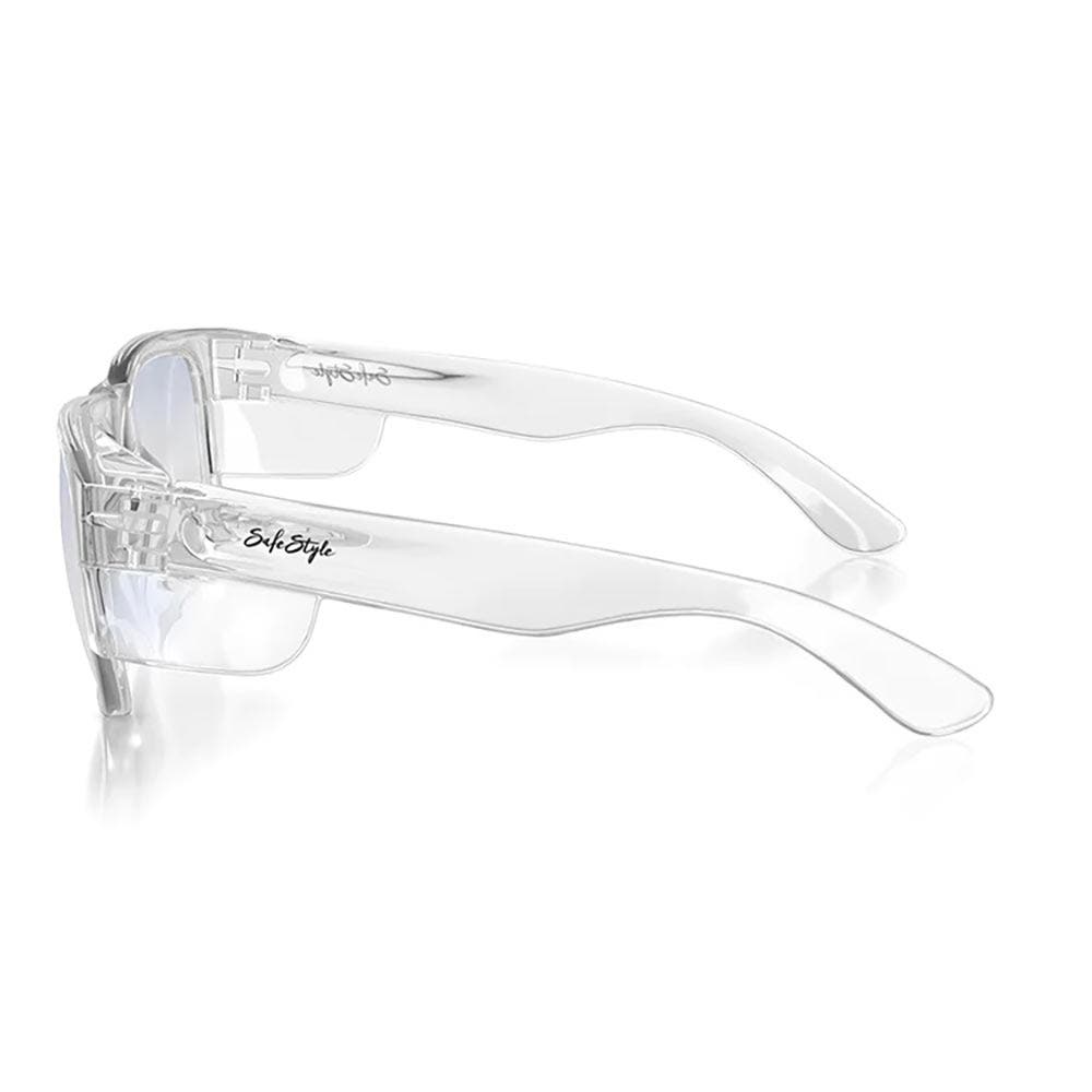 SAFESTYLE Fusions Clear Frame Blue Light Lens Safety Glasses FCB100