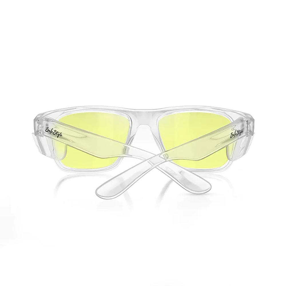 SAFESTYLE Fusions Clear Frame Yellow Lens Safety Glasses FCY100