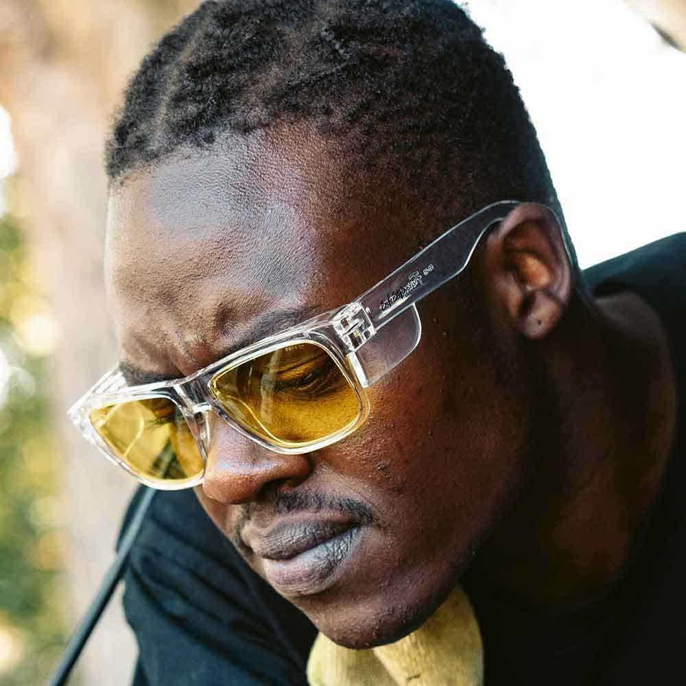 SAFESTYLE Fusions Clear Frame Yellow Lens Safety Glasses FCY100