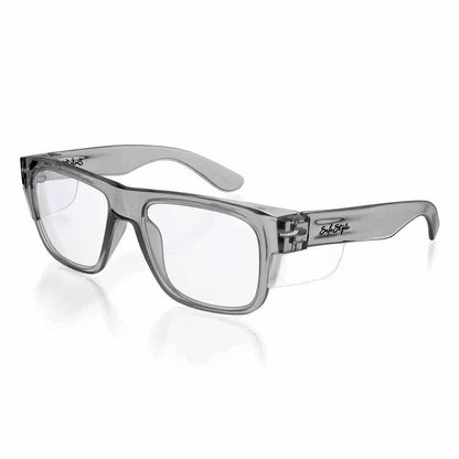 SAFESTYLE Fusions Graphite Frame Clear UV400 Lens Safety Glasses FGC100