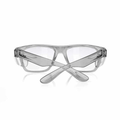 SAFESTYLE Fusions Graphite Frame Clear UV400 Lens Safety Glasses FGC100