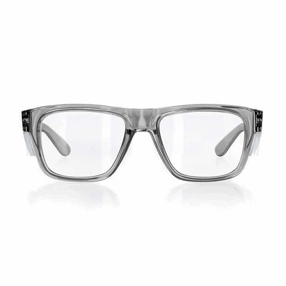 SAFESTYLE Fusions Graphite Frame Clear UV400 Lens Safety Glasses FGC100