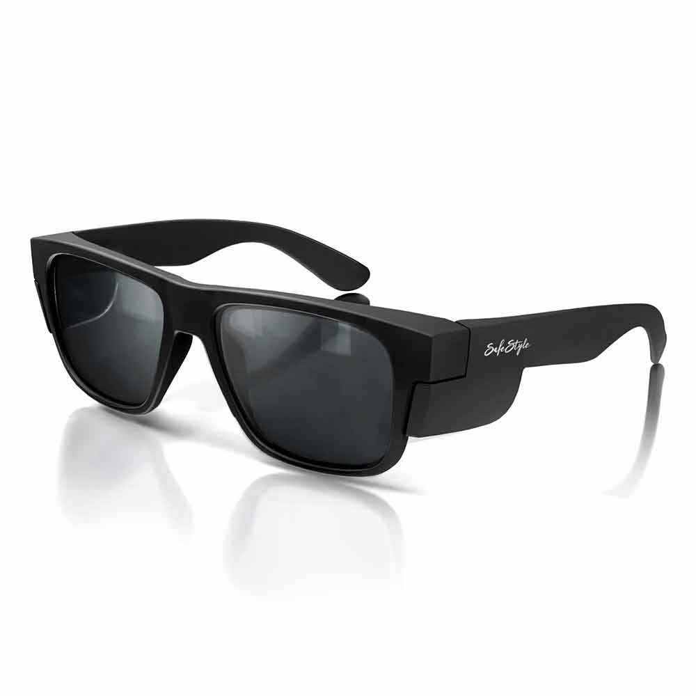 SAFESTYLE Fusions Matte Black Frame Polarised UV400 Lens Safety Glasses FMBP100