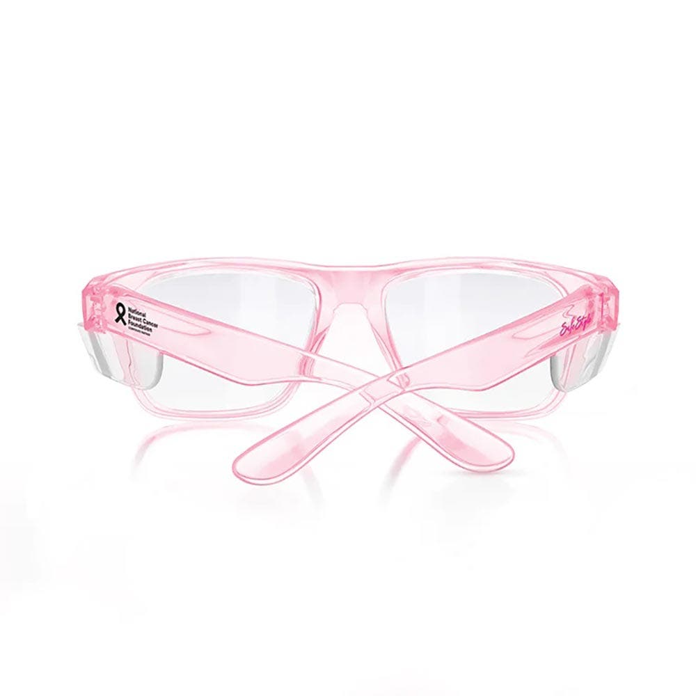 SAFESTYLE Fusions Pink Frame Clear UV400 Lens Safety Glasses FPC100