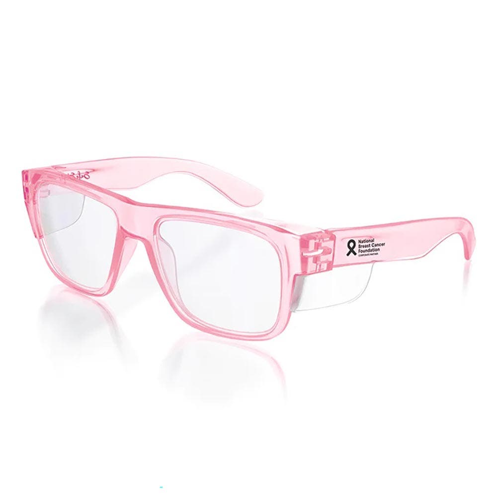 SAFESTYLE Fusions Pink Frame Clear UV400 Lens Safety Glasses FPC100