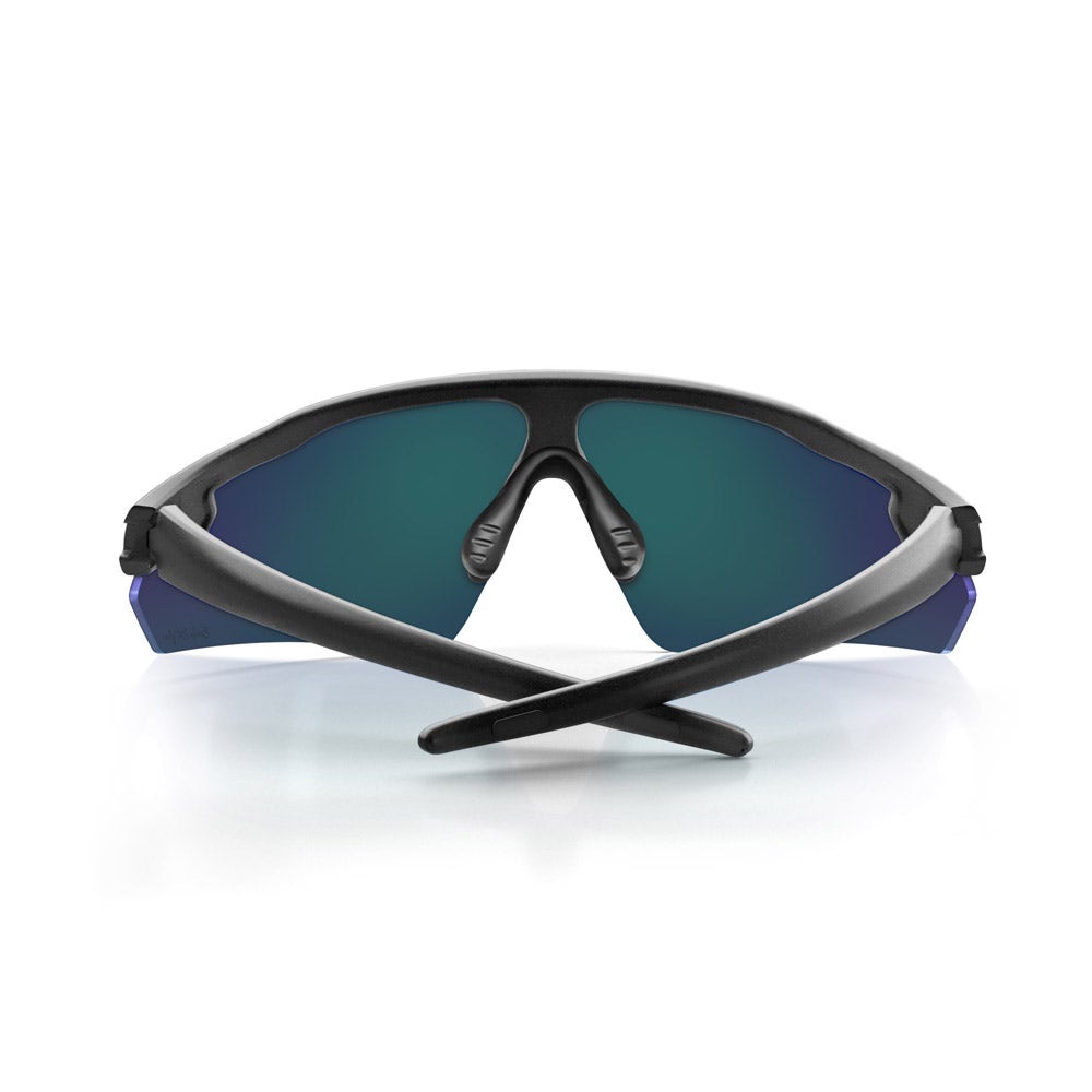 SAFESTYLE Phantoms Matte Black Frame Reflectors Blue Lens PHMBBT100
