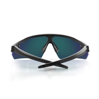 SAFESTYLE Phantoms Matte Black Frame Reflectors Blue Lens PHMBBT100