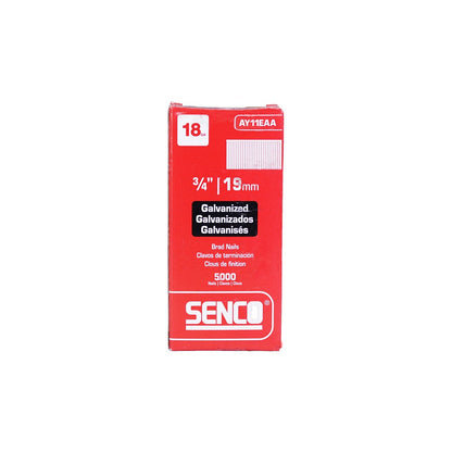 SENCO AY Series Brad Nail Electro Galvanised -20mm Box of 5000 AY11EAA