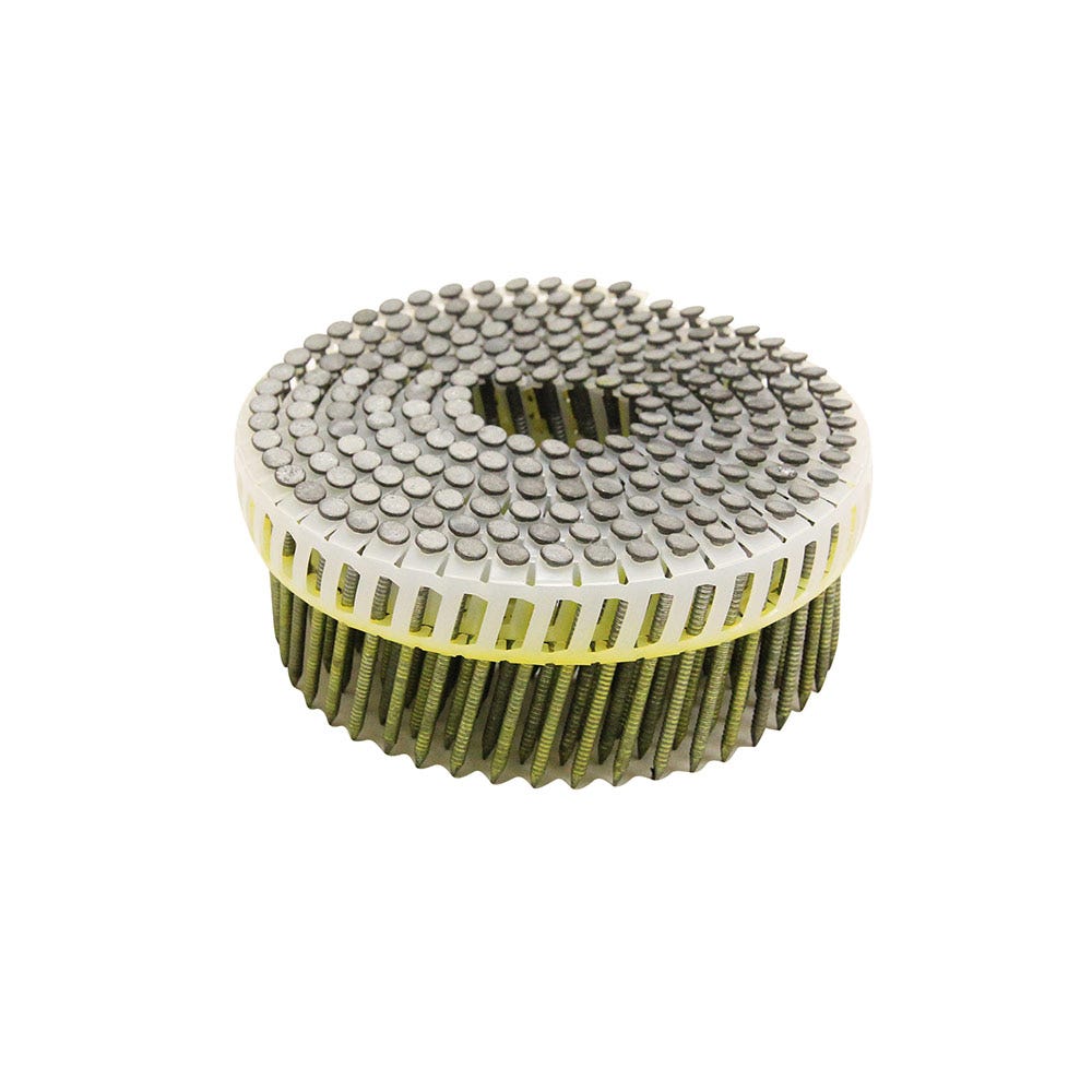 SENCO Cladding Coil Nails Ring Shank Hot Dipped Galvanised - 50mm Box of 1800 BE21ASAUM