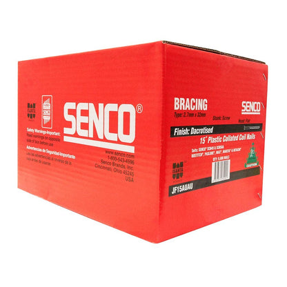 SENCO Fap Series Coil Nails - Screw Shank Dacrotised - 32mm Box of 9600 JF15AUAU