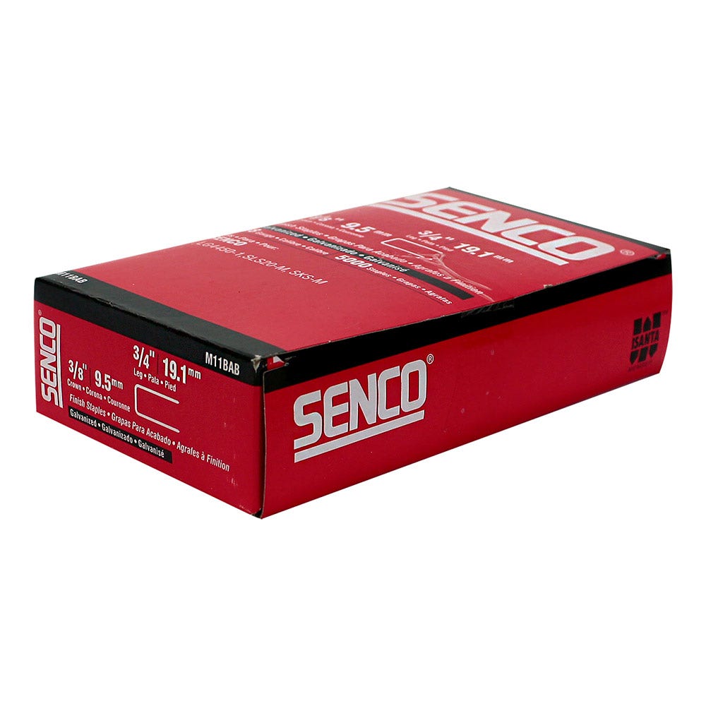 SENCO M Series Staples Electro Galvanised - 16mm Box of 5000 M11BAB