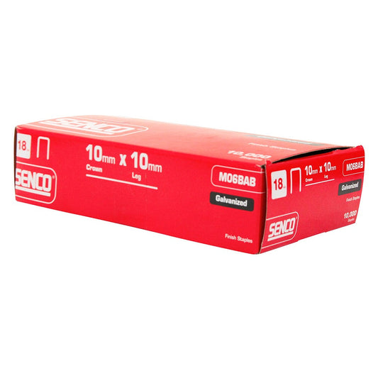 SENCO M Series Staples Electro Galvanised - 10mm Box of 10000 M06BAB