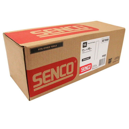 SENCO Q Series Staples Electro Galvanised - 50mm Box of 5000 Q21BAB