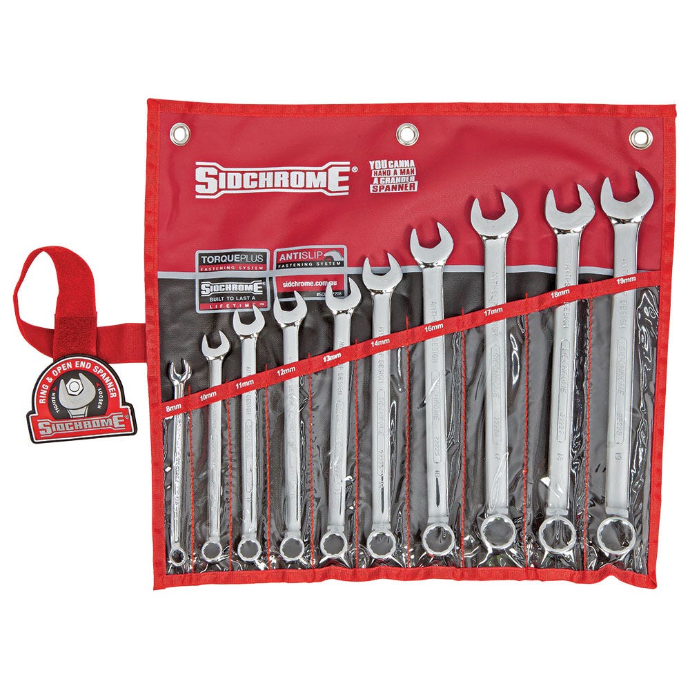 SIDCHROME 10 Piece Spanner Set SCMT22208