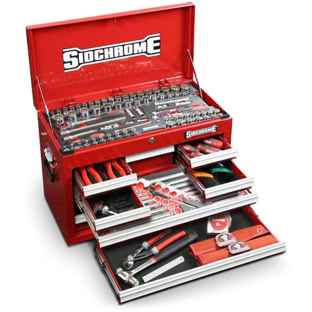 SIDCHROME 176 Piece Metric A F Tool Kit SCMT11702