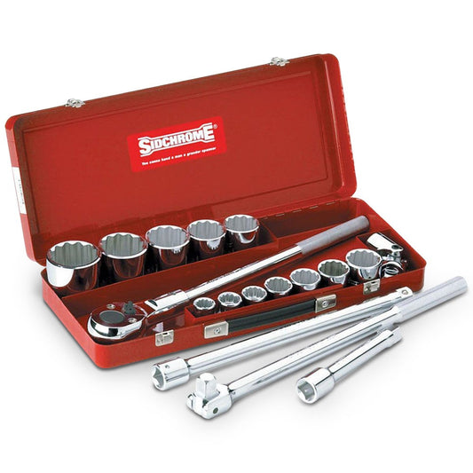 SIDCHROME 3 4inch SD Met 17Pce Socket Set SCMT15205