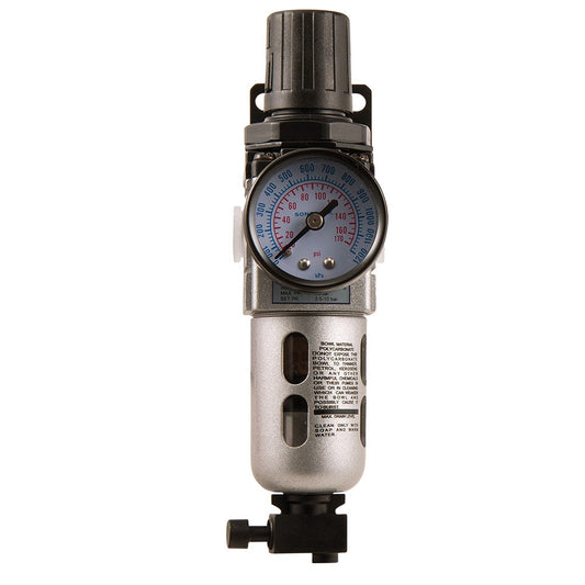 SONSBEEK 1 4inch Air Filter Regulator Gauge and Bracket 700SFRC04GB
