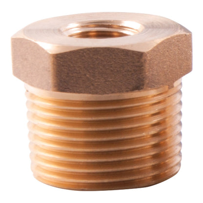 SONSBEEK BUSH 3 4inch -1 4inch BSP M-F 2PK BRASS, CARDED