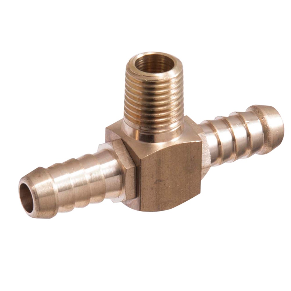 SONSBEEK Brass Tee 3 8inch Hose Barb 1 4inch BSP Male Thread BL112HMT0604B