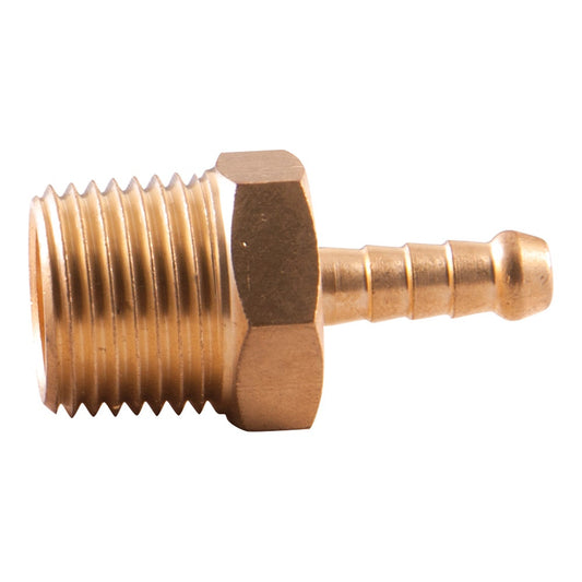 SONSBEEK TAILPIECE 1 4inch BARB 2PK 1 2inch BSP MALE BRASS, CARDED
